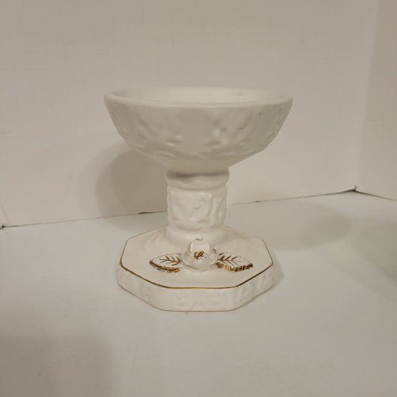 Trimont Ware Accents Vintage Trimont Ware Pedestal Ceramic Dogwood